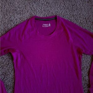SmartWool Women's Classic Base Layer Top Pink size Small